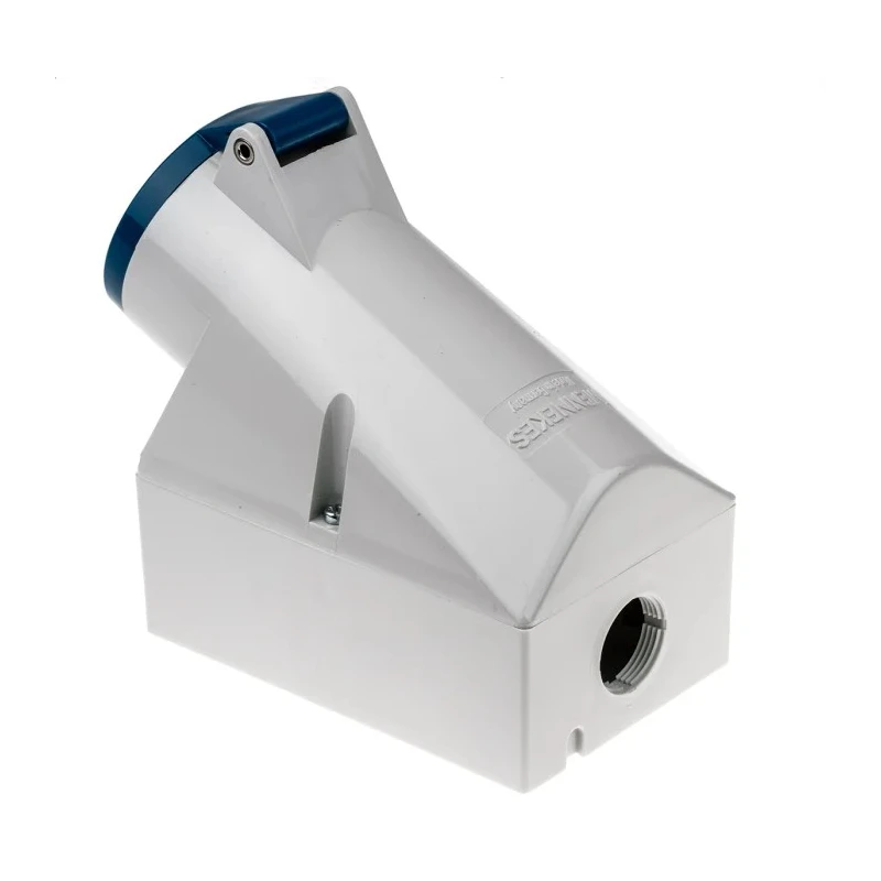 MENNEKES Industrial Power Socket 32A 230V IP44 Blue Wall Mount Screw Terminal 3 Pole IP44 