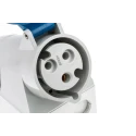 MENNEKES Industrial Power Socket 32A 230V IP44 Blue Wall Mount Screw Terminal 3 Pole IP44 