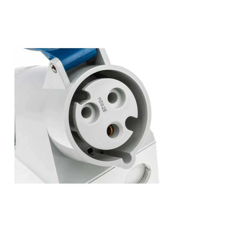 MENNEKES Industrial Power Socket 32A 230V IP44 Blue Wall Mount Screw Terminal 3 Pole IP44 