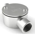 RS PRO Conduit Satin Stainless Steel Conduit Fitting 25 mm Nominal Size M4 Thread IP67 471-1259