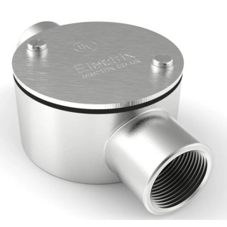 RS PRO Conduit Satin Stainless Steel Conduit Fitting 25 mm Nominal Size M4 Thread IP67 471-1259