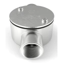 RS PRO Conduit Satin Stainless Steel Conduit Fitting 25 mm Nominal Size M4 Thread IP67 471-1259