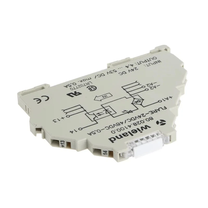 Wieland Flare Series Solid State Relay 0.5 A Load DIN Rail Mount 53 V Load 53V Control 80.020.4100.0