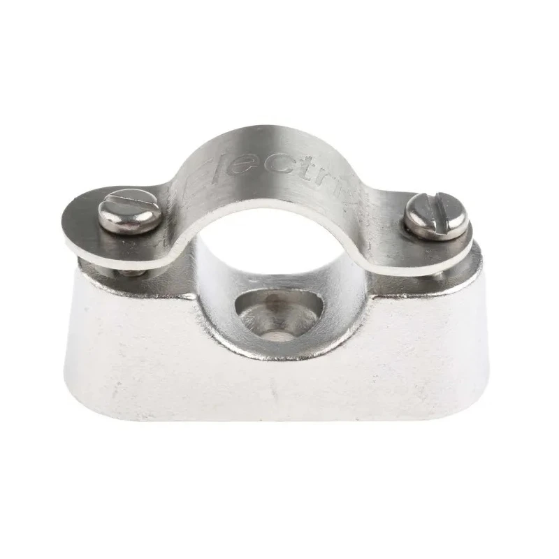 RS PRO Silver 316 Stainless Steel Cable Clip, 20 mm Max. Bundle Diameter, Screw Fixing 471-1300