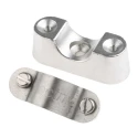 RS PRO Silver 316 Stainless Steel Cable Clip, 20 mm Max. Bundle Diameter, Screw Fixing 471-1300