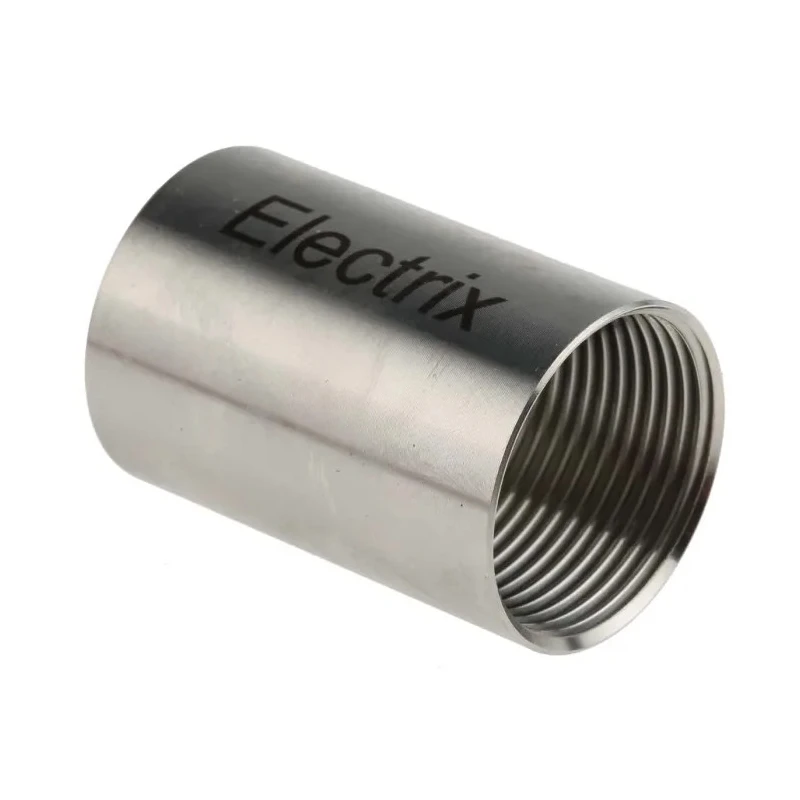 Alp Manufacturing Conduit Satin Conduit Fitting 25 mm Nominal Size 1.5 mm Thread Pitch 316 Stainless Steel Silver 471-1350