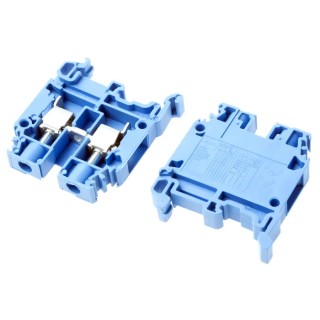 Entrelec SNA Series DIN Rail Terminal Block Blue, 6mm², 1-Level, Screw Termination 1SNA125118R1300