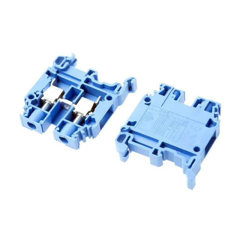 Entrelec SNA Series DIN Rail Terminal Block Blue, 6mm², 1-Level, Screw Termination 1SNA125118R1300