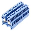 Entrelec SNA Series DIN Rail Terminal Block Blue, 6mm², 1-Level, Screw Termination 1SNA125118R1300