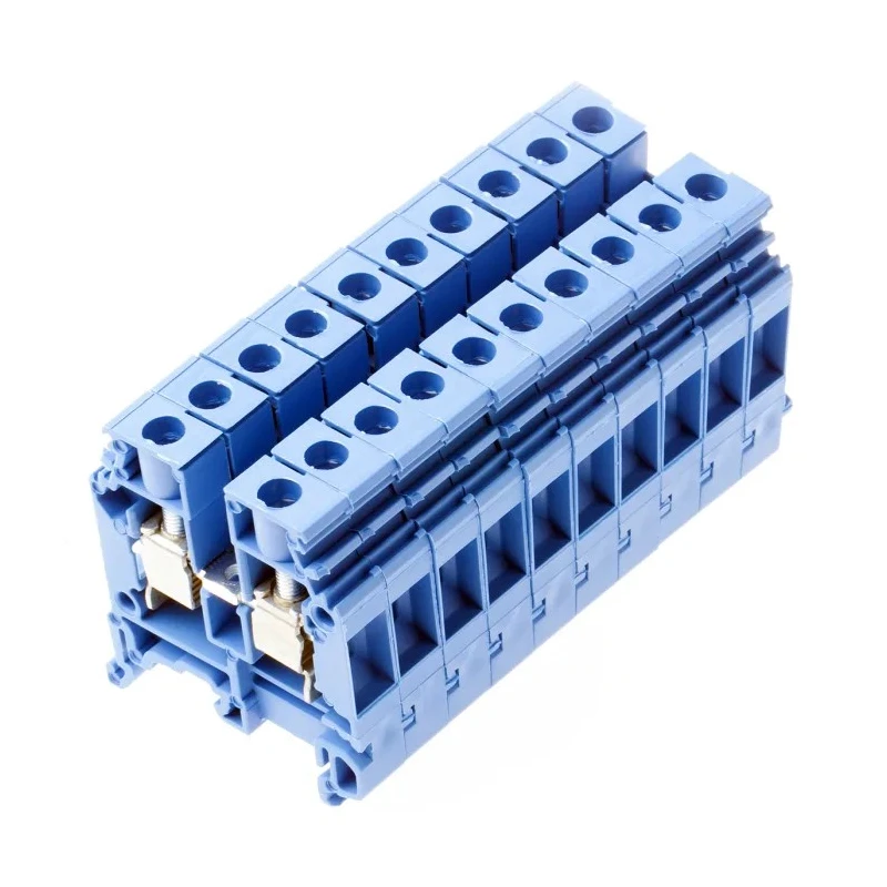Entrelec SNA Series DIN Rail Terminal Block Blue, 6mm², 1-Level, Screw Termination 1SNA125118R1300
