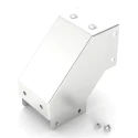 RS PRO 304 Stainless Steel Cable Trunking Accessory 90° Bend Outside Lid 50 mm 471-1489