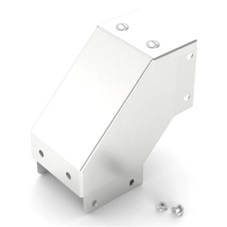 RS PRO 304 Stainless Steel Cable Trunking Accessory 90° Bend Outside Lid 50 mm 471-1489