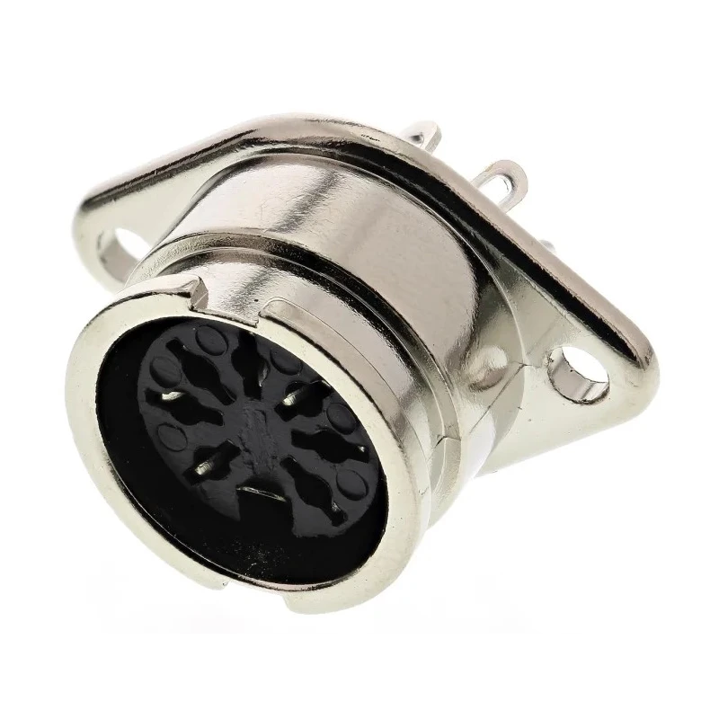 RS PRO 7 Pole Straight Standard DIN Socket, Bayonet Locking, 1A, 100V AC, Chassis Mount, Female 490-911
