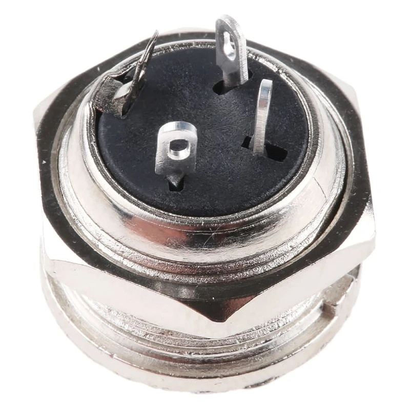 RS PRO 3 Pole Straight Standard DIN Socket 4A 100V AC Screw Panel Mount Female 490-888