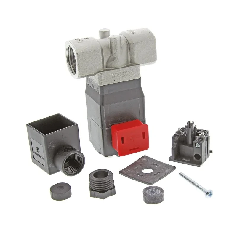 Buschjost Solenoid Valve 2 Port Normally Closed Threaded 10mm Orifice 24V dc 8256200.8001.02400