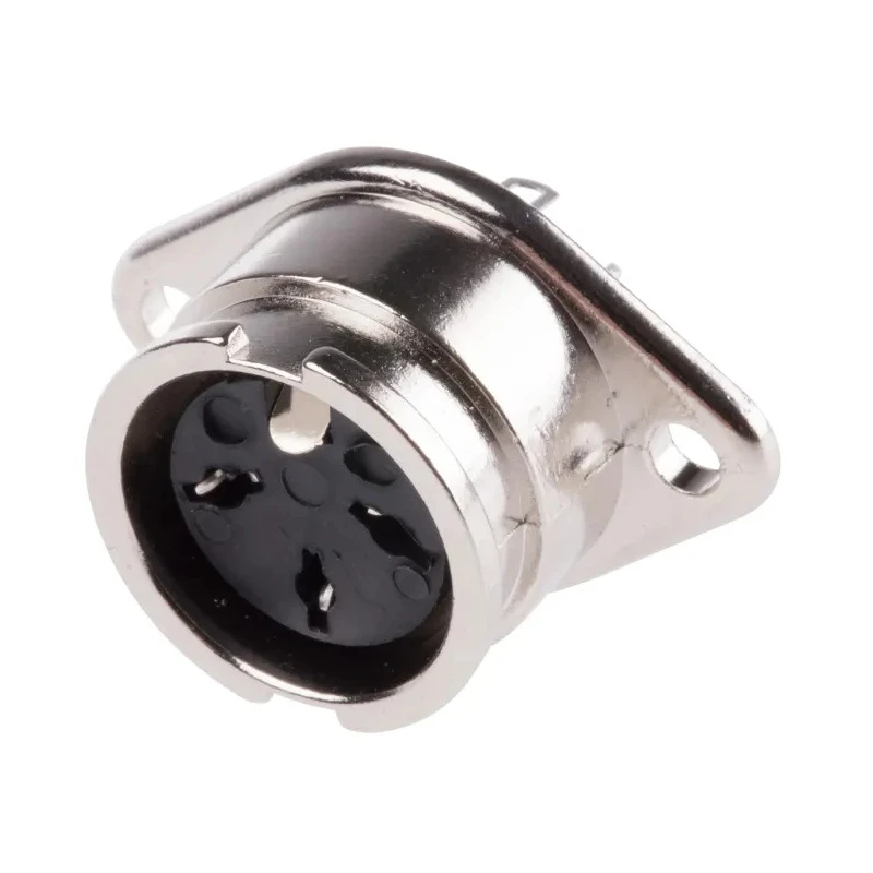 RS PRO 3 Pole Straight Miniature DIN Socket, 1A, 100V AC, Bayonet Locking, Chassis Mount Female 490-961