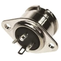 RS PRO 3 Pole Straight Miniature DIN Socket, 1A, 100V AC, Bayonet Locking, Chassis Mount Female 490-961