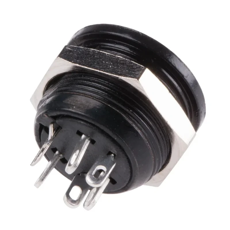 RS PRO 5 Pole Straight Standard DIN Socket Panel Mount Female 4A 100V ac 490-923