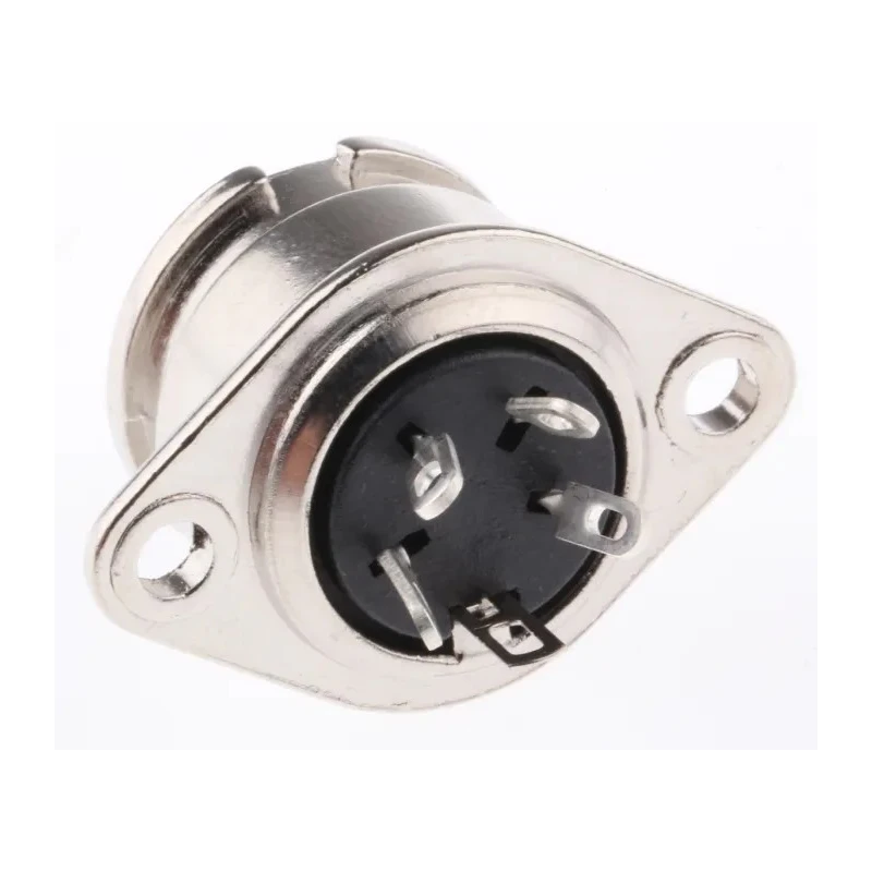 RS PRO 4 Pole Straight Standard DIN Socket, Bayonet Locking, Chassis Mount Female, 4A, 100V AC 490-967