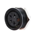 RS PRO 4 Pole Straight Standard DIN Socket 4A 100V AC Screw Panel Mount Female 490-973