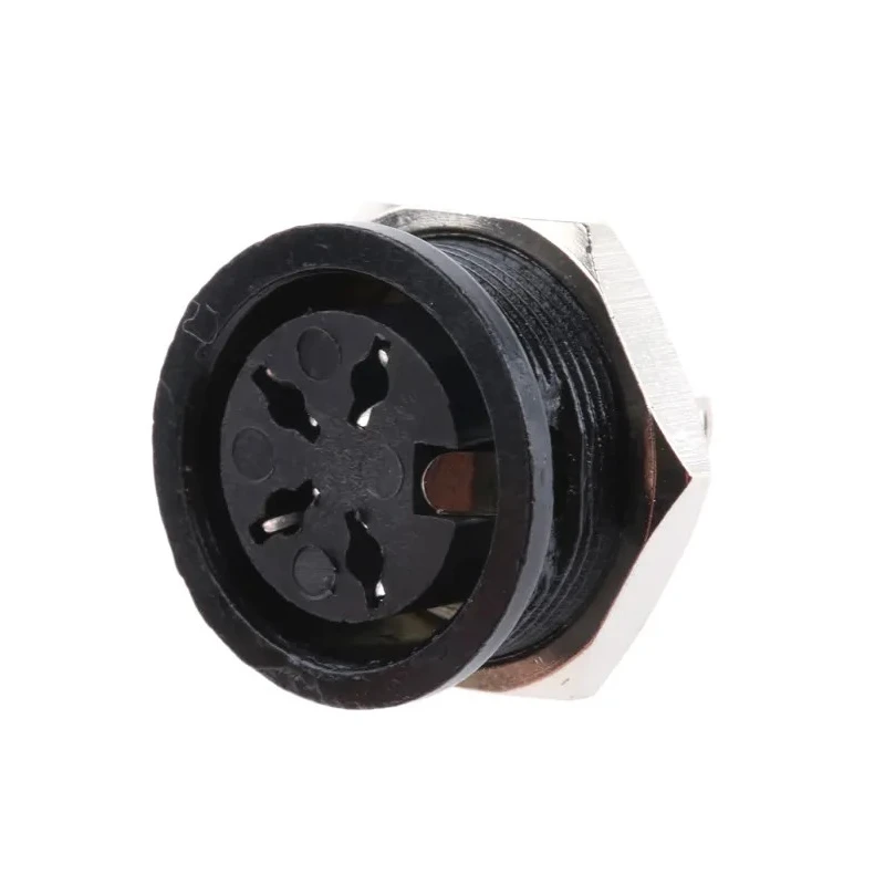 RS PRO 4 Pole Straight Standard DIN Socket 4A 100V AC Screw Panel Mount Female 490-973