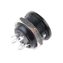 RS PRO 4 Pole Straight Standard DIN Socket 4A 100V AC Screw Panel Mount Female 490-973