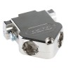 TE Connectivity AMPLIMITE HD-20 Series Gadolinium Zinc Alloy Angled D-Sub Backshell 15 Way Strain Relief 1534807-1