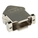 TE Connectivity AMPLIMITE HD-20 Series Gadolinium Zinc Alloy Angled D-Sub Backshell 15 Way Strain Relief 1534807-1