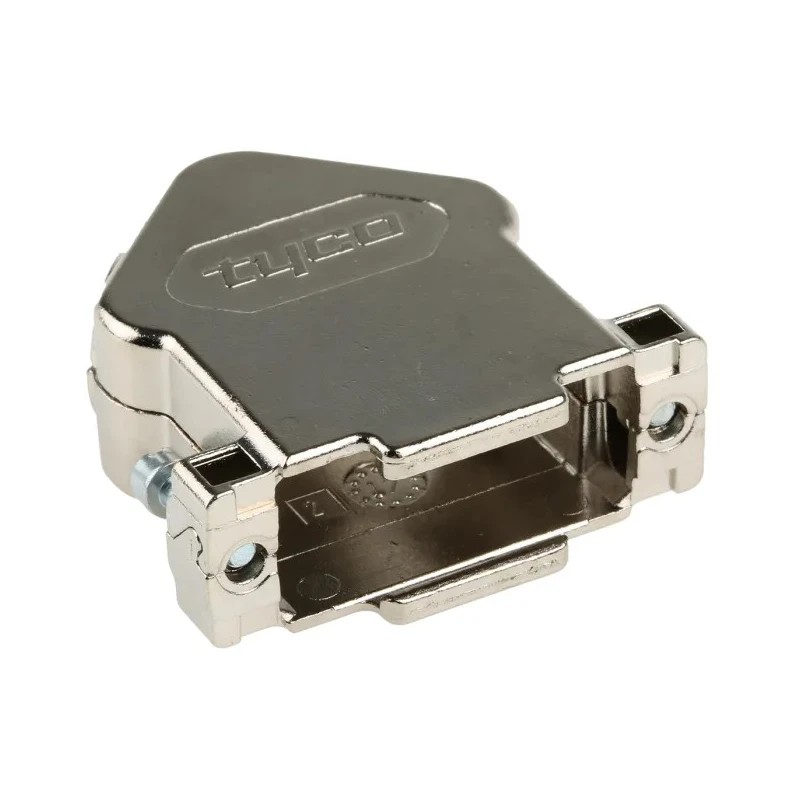 TE Connectivity AMPLIMITE HD-20 Series Gadolinium Zinc Alloy Angled D-Sub Backshell 15 Way Strain Relief 1534807-1