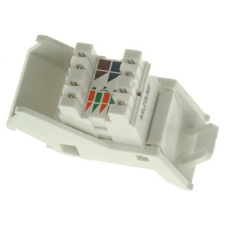Molex CES PowerCat 6 Series Angled Cat6 RJ45 Angled Contura Module Wall UTP Shield Type MGB-00001-02 SINGLE