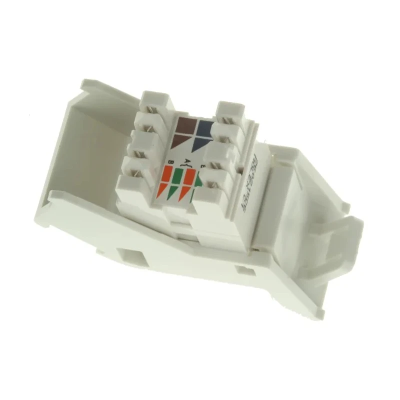 Molex CES PowerCat 6 Series Angled Cat6 RJ45 Angled Contura Module Wall UTP Shield Type MGB-00001-02 SINGLE