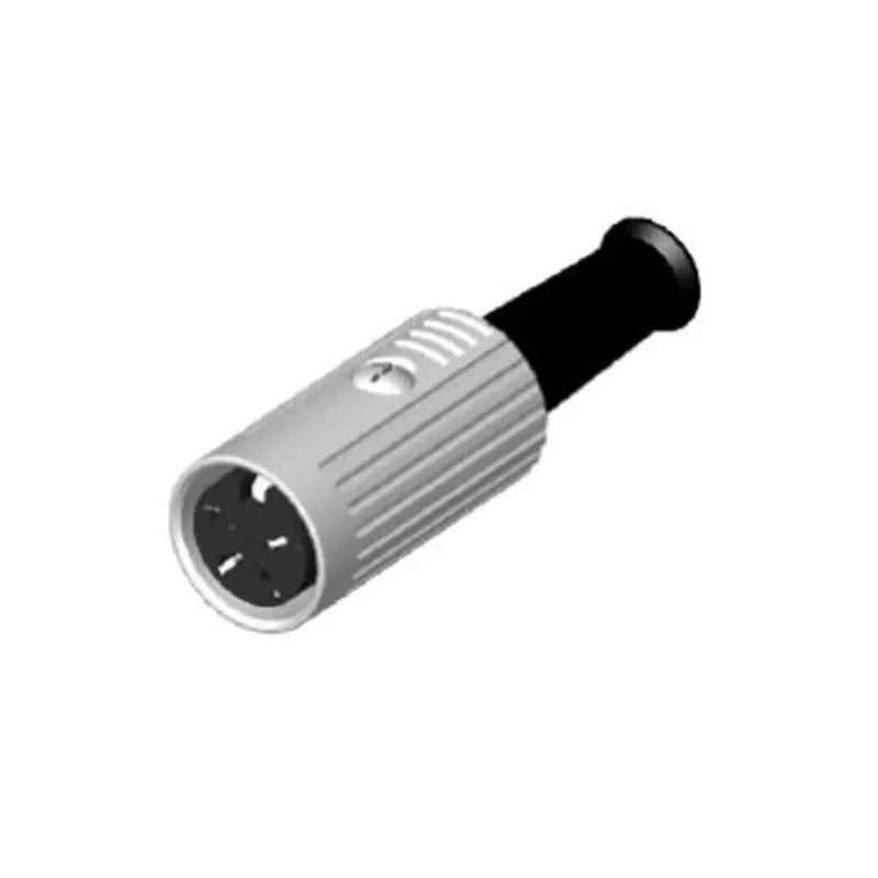 RS PRO 4 Pole Straight Standard DIN Socket 4A 100V AC Push Lock Cable Female 491-077