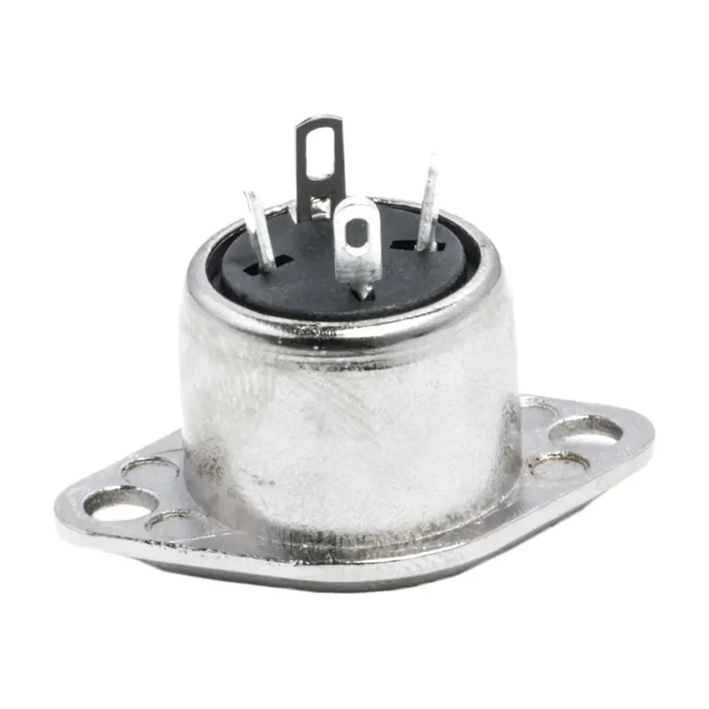 RS PRO 3 Pole Straight Standard DIN Socket, 4A, 100V AC, Push Lock, Chassis Mount Female 491-083