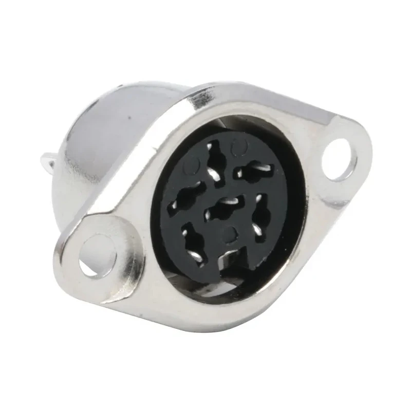 RS PRO 6 Pole Straight Standard DIN Socket, 4A, 100V AC, Push Lock Chassis Mount Female 491-116