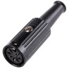 RS PRO 7 Pole Straight Standard DIN Socket Female Cable Connector 4A 100V AC Push Lock 491-122