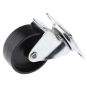 Tente Swivel Castor, 25 kg Load Capacity, 43 mm Polypropylene Wheel Diameter, Swivel Rotation, Model 1010POO043P40