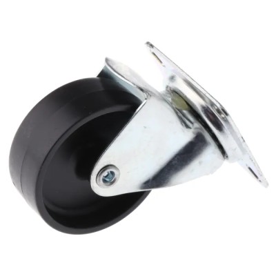 Tente Swivel Castor, 25 kg Load Capacity, 43 mm Polypropylene Wheel Diameter, Swivel Rotation, Model 1010POO043P40