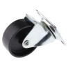 Tente Swivel Castor, 25 kg Load Capacity, 43 mm Polypropylene Wheel Diameter, Swivel Rotation, Model 1010POO043P40