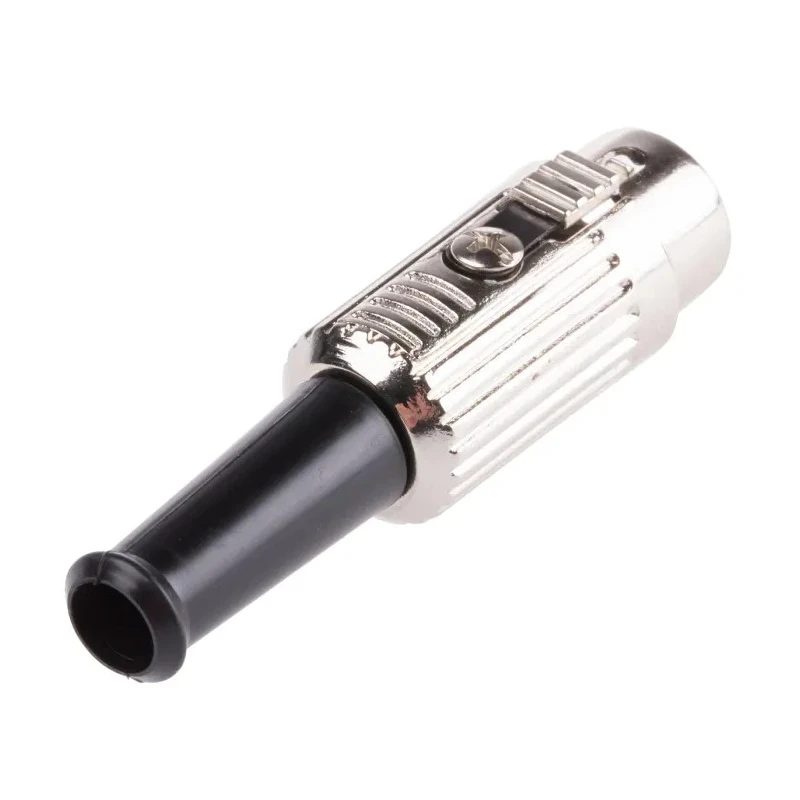 RS PRO 5 Pole Straight Standard DIN Plug, 4A Current, 100V AC, Push Lock, Cable Male 491-172