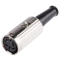 RS PRO 5 Pole Straight Standard DIN Socket, 4A, 100V AC, Push Lock, Cable Female 491-201