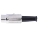 RS PRO 3 Pole Straight Standard DIN Plug, 4A Current, 100V AC, Screw Mating, Cable Mount, Male, ABS Housing, Brass 491-188