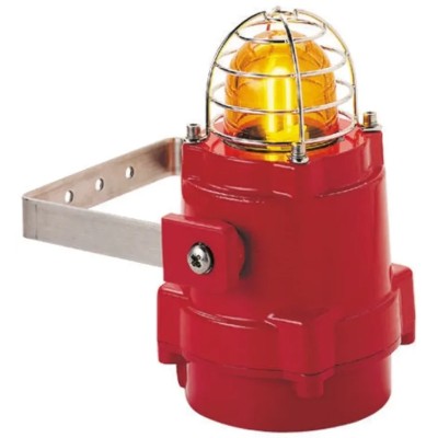 NEUTRAL BExBG05 Series Amber Beacon 230V AC Strobe with Bracket and Xenon Bulb IP67 BEXBG05DPAC230AB1A1R/A