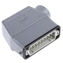 HARTING Heavy Duty Power Connector Panel Mount Screw Termination 16A 250V 16 Way Han A Male 09200160540+09200162612