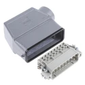 HARTING Heavy Duty Power Connector Panel Mount Screw Termination 16A 250V 16 Way Han A Male 09200160540+09200162612