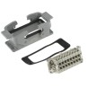 HARTING Heavy Duty Power Connector Panel Screw 16 Way 16A Han E Female 500V 09300160301+09330162701