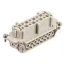 HARTING Heavy Duty Power Connector Panel Screw 16 Way 16A Han E Female 500V 09300160301+09330162701