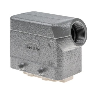 HARTING Heavy Duty Power Connector Panel Screw 10 Way 16A 500V Han E Male 09300101521+09330102601
