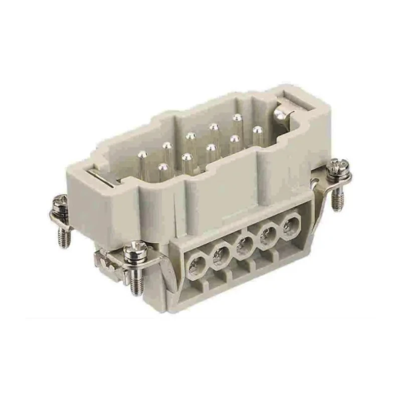HARTING Heavy Duty Power Connector Panel Screw 10 Way 16A 500V Han E Male 09300101521+09330102601