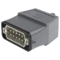 HARTING Heavy Duty Power Connector Panel Screw 10 Way 16A 250V Han A Male 09200100440+09200102612