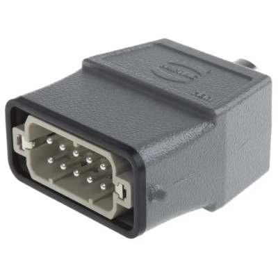 HARTING Heavy Duty Power Connector Panel Screw 10 Way 16A 250V Han A Male 09200100440+09200102612